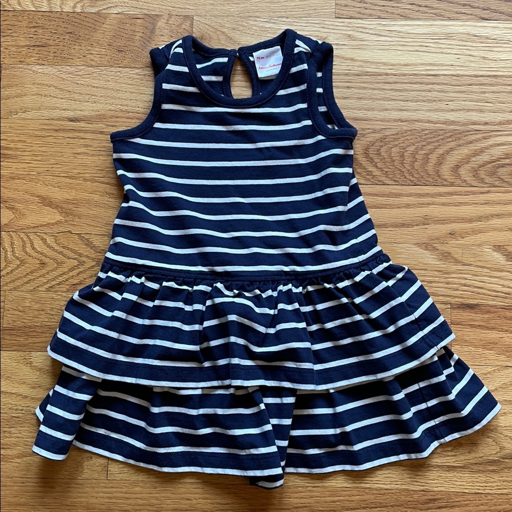 Hanna Andersson Baby Stripe Ruffle Dress